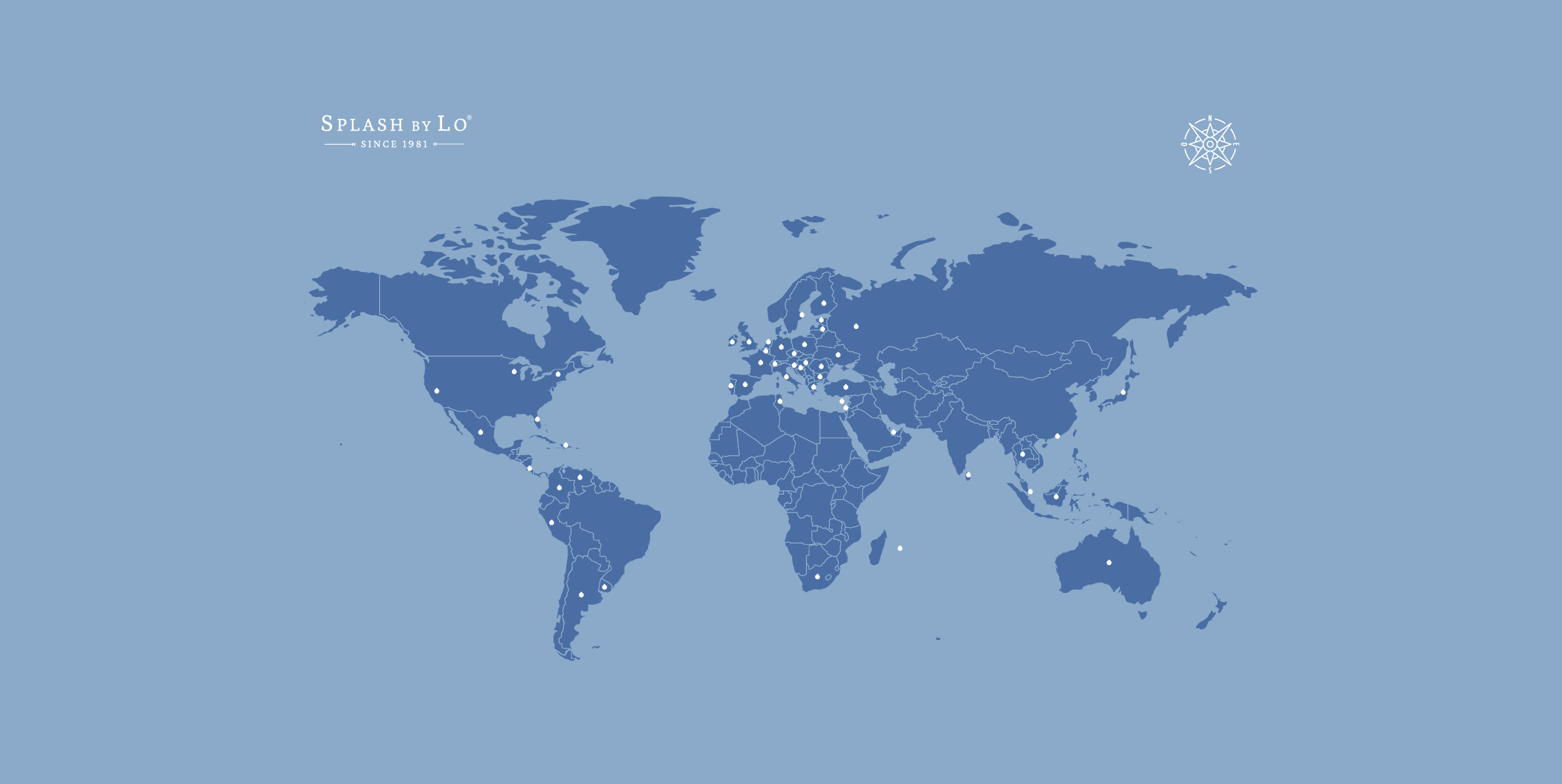 Países donde trabajamos. Estampación digital textil en Barcelona