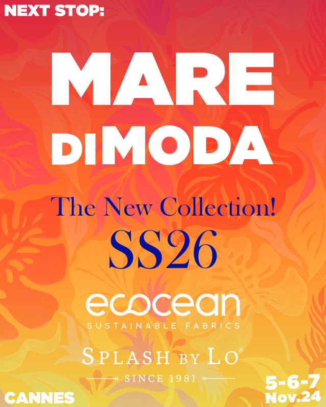 Estamos emocionados por presentarte la nueva colección SS26👙🌊
Cuándo? El próximo 5, 6 y 7 de Noviembre. Dónde? En @maredimoda #cannes 
Nuevos tejidos en tendencia, con estructuras novedosas, nuevos tejidos reciclados, jacquards tintados con motivos nuevos, tejidos calados para complementos, entre otras novedades! Os esperamos 💙

-

We are excited to present you the new SS26 collection👙🌊
When? Next November 5, 6 and 7.
Where? At @maredimoda #cannes 
New trendy fabrics, with innovative structures, new recycled fabrics, dyed jacquards with new motifs, openwork fabrics for beachwear, among other novelties!
Can't wait to see you there 💙

#splashbylo #maredimodacannes #maredimoda #ss26 #fashion #sustainable #Ecocean #modasostenible #recycle #ecofriendly #swimwear #modabaño #beach #beachwear #pattern #patterndesign #textiledesign #textilbaño